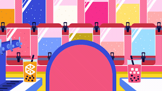 Bubble Tea Zoom Background