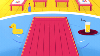 Poolside Zoom Background