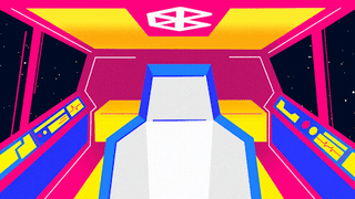 Space Ship Zoom Background