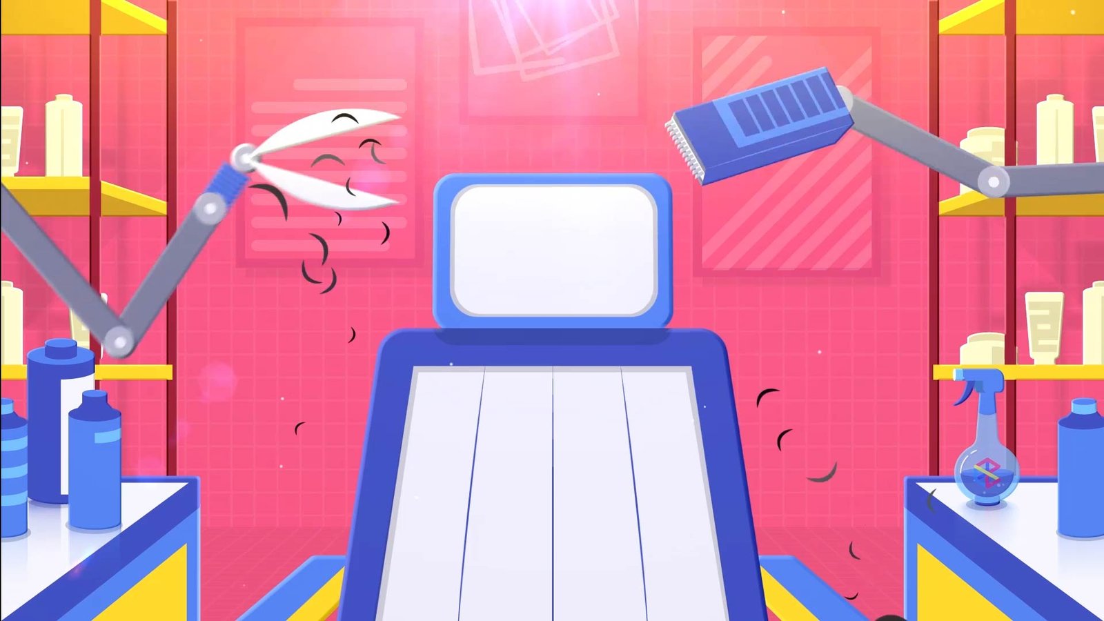 Barber Shop 2D Illustration