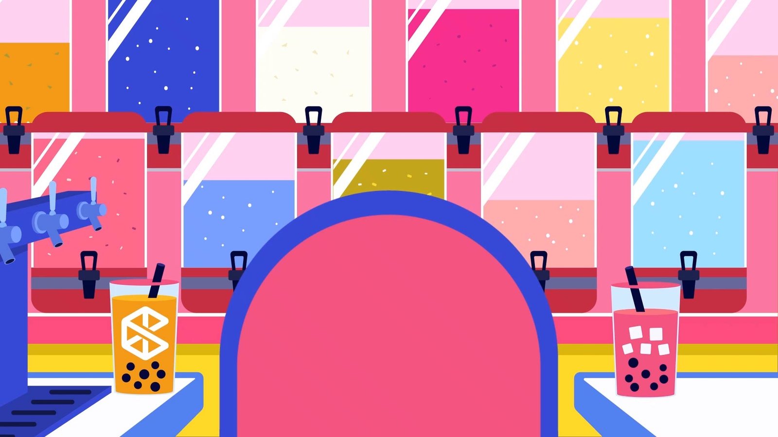 Bubble Tea 2D Illustration