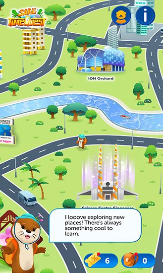 Saba's Time Quest augmented reality map