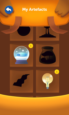 Saba's Time Quest artefacts inventory