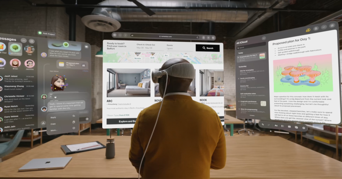 Apple Vision Pro augmented reality