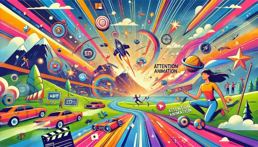 Attention grabbing animation